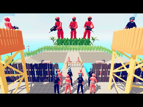 Zombie 100 Units vs SWAT + Squid Game Army - Totally Accurate Battle Simulator TABS