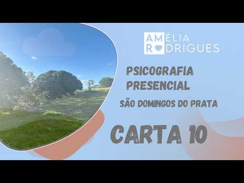 PSICOGRAFIA PRESENCIAL 🤎 Carta 10 de 12 | São Domingos do Prata MG • 30.05.2026