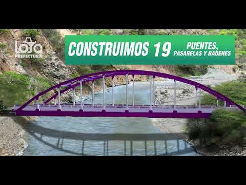 La Prefectura de Loja impulsa la construcción de 19 puentes, pasarelas y badenes