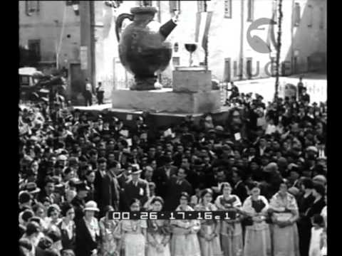 Zagarolo - (Roma). La Festa dell'uva si è svolta lietamente con abbondante distribuzione di vino