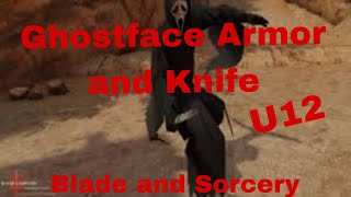 Ghost face armor pack and knife in blade and sorcery Nomad