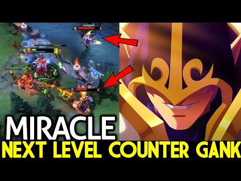 MIRACLE [Invoker] Bring Exort + Euls is Back Next Level Counter Gank Dota 2