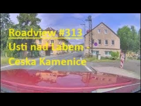 🚚👀Czech Republic / Usti nad Labem - Decin - Ceska Kamenice / Roadview #313 / #roadview
