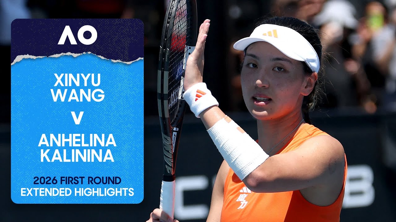 Xinyu Wang v Anhelina Kalinina Extended Highlights | Australian Open 2026 First Round