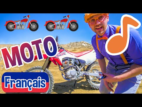 Blippi en français - Chanson de moto | Vidéos éducatives pour les enfants