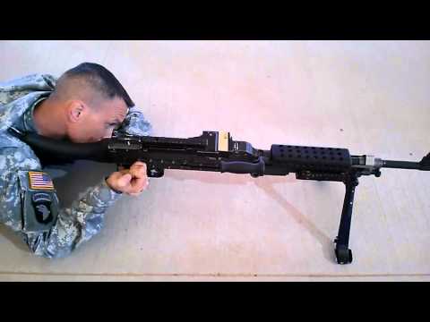 M240 laden, feuern, löschen, Schritte