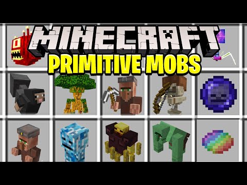 Minecraft Primitive Mobs Mod(Mod Showcase)