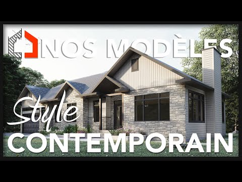 Nos plans de maison modèle | Style contemporain