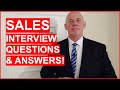 SALES Interview Questions Answers How To PASS A Sales Interview