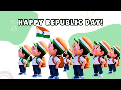 Happy Republic Day 2026  | Jan 26 Cartoon Song for Kids & Toddlers 🎉| momomasti Kids Special