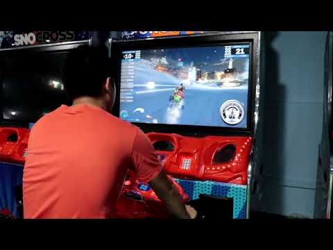 42" SnowCross Single Arcade Machine | Snowmobile Racing Game by Lifun