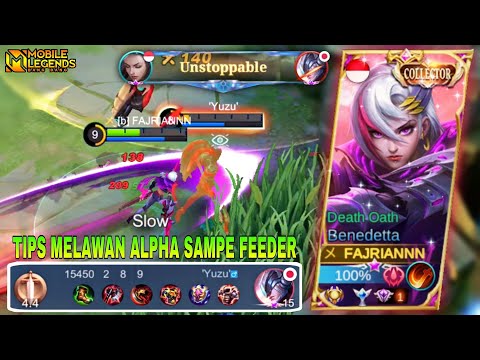 BENEDETTA OFFLANE ROTATION | TIPS MELAWAN ALPHA | TOP GLOBAL BENEDETTA OFFLANE | MOBILE LEGENDS