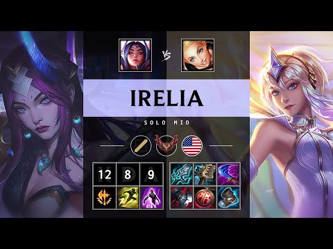 Irelia Mid vs Lux - NA Grandmaster Patch 25.09