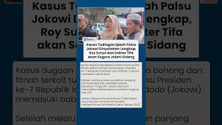 Kasus Tudingan Ijazah Palsu Jokowi Dinyatakan Lengkap, Roy Suryo dan Dokter Tifa akan Segera Sidang