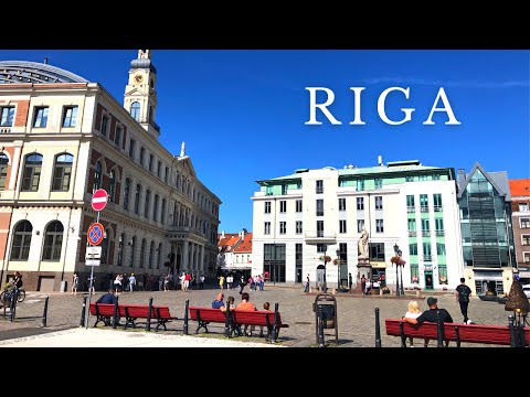 Beautiful Winter Walk in Riga's Old Town 🇱🇻 Latvia 4K Relaxing Travel