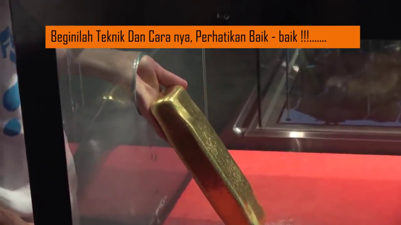 Un asiático logra sacar lingote de 12.5 kg de oro