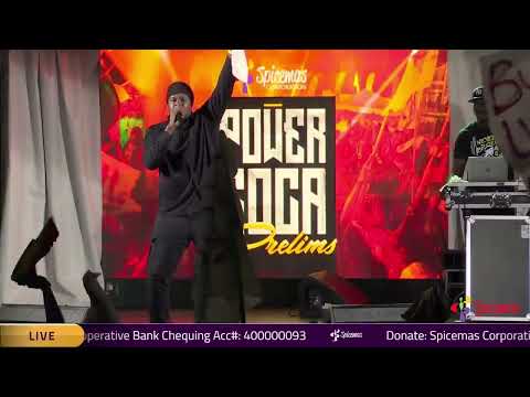 Bubbah473 performing 1000°F at Grenada's Soca Monarch Preliminaries 2025