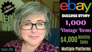 eBay Seller Success:  1,000 Vintage Items  and $4k Monthly Sales