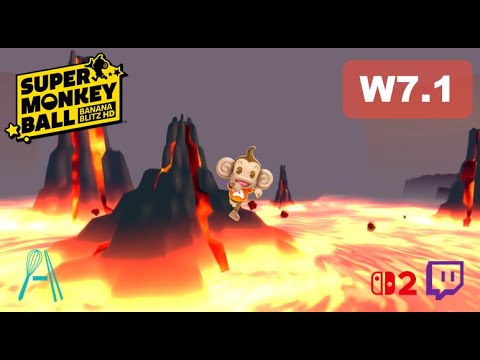 Super Monkey Ball Banana Blitz HD World 7 Part 1 | A.Baby does not save the day :V | VOD 24.1.26