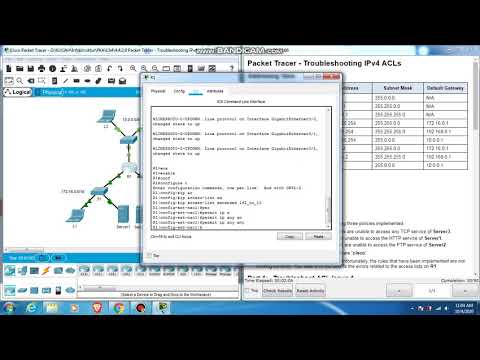 4.4.2.9 Packet Tracer - Troubleshooting IPv4 ACLs