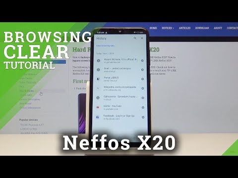 How to Clear Browser Data in TP-LINK Neffos X20 - Delete Cookies & History
