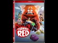 Opening To Turning Red 2022 DVD