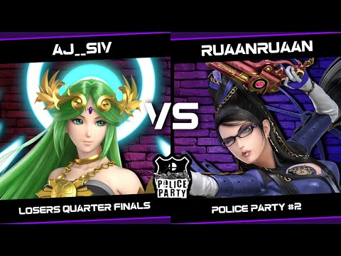 aj__siv (Palutena) vs RuaanRuaan (Bayonetta/Mii Brawler) - Police Party #2