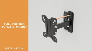 How to Install Full-motion TV Wall Mount - LDA11-111