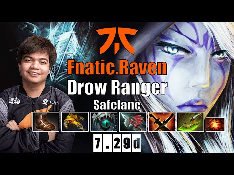 Drow Ranger Safelane | Fnatic.Raven | INSANE DAMAGE DROW TOO STRONG | 7.29d Gameplay Highlights