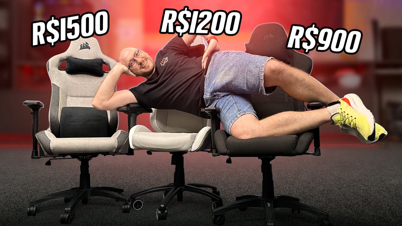VALE GASTAR MAIS em cadeiras? Impressões com CORSAIR TC100, TC200 e T3 Rush