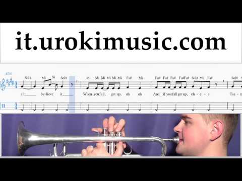 Lezioni di Tromba Shakira - Waka Waka Tutorial Spartito Parte#2 um-276