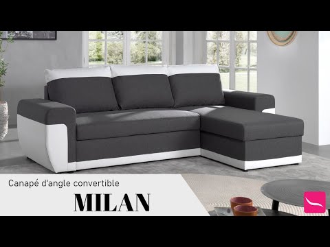 Canapé d'Angle réversible MILAN Blanc