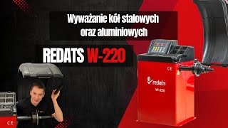 🔧 Wyważanie kół stalowych i aluminiowych – REDATS W-220 | Jak prawidłowo wyważyć koła?