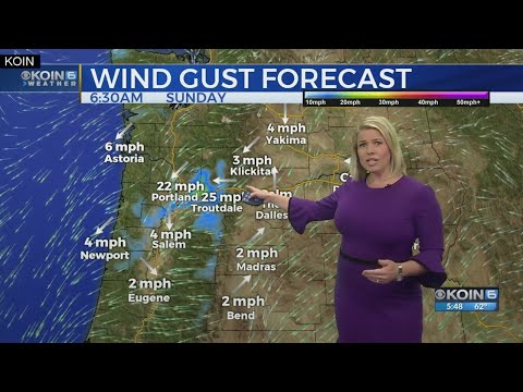5 p.m. Friday evening forecast KOIN 6 News March 15, 2019