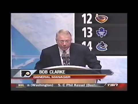 Bobby Clarke - NHL Draft 2006 - Claude Giroux Picked - Funny Moment - Philadelphia Flyers