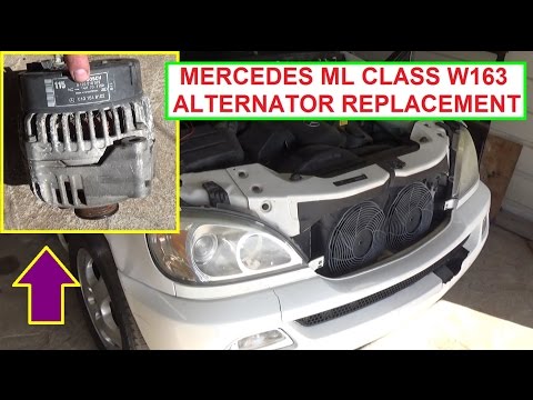 How to Remove and Replace the Alternator on Mercedes W163 ML320 ML430 ML500 ML230 ML350