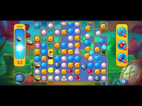 Fishdom level 9899 no boosters フィッシュダム ノーマル