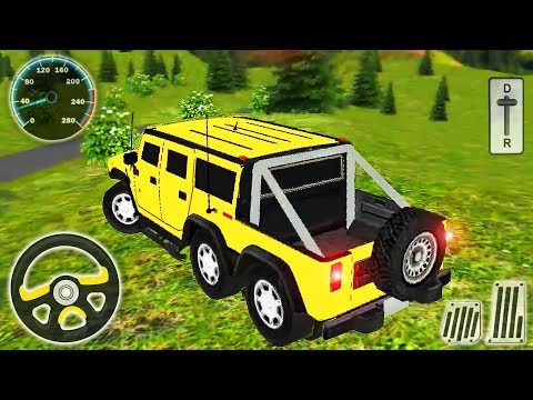 8x8 Offroad Mud Truck Driving Spin Tires - Drive 4x4 Jeep Simulator - Android GamePlay