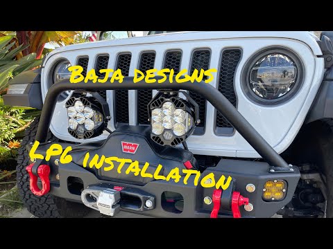 Baja Designs LP6 Installation to Auxiliary Switches. #jeep #wrangler #bajadesigns #offroad