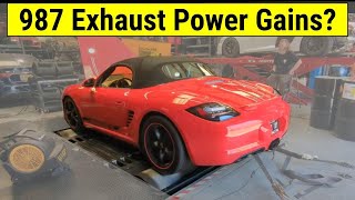 Does An Exhaust Really Add Power? Porsche 987 Boxster / Cayman Dyno Test (ECG Performance Review)