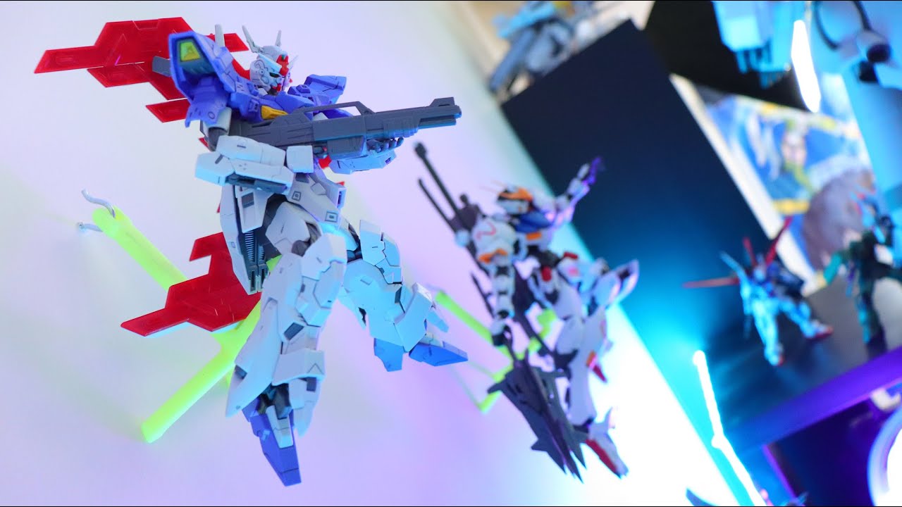 Flying Gundam Display With Wall Mounted Action Bases!  - 3D Printing Gunpla | Anycubic Wash and Cure