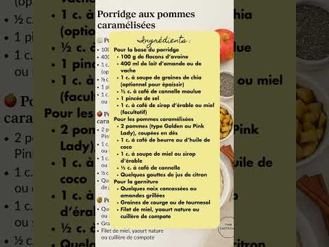 Porridge aux pommes caramélisées et à la cannelle — The Gastroworld Edition