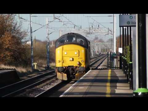 Colas Rail Freight | Class 37 | 37421 passing Marston Green | 28th November 2016
