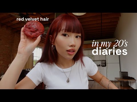6AM morning (red velvet hair transformation)