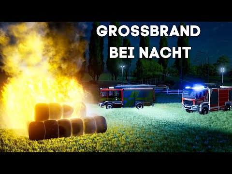 LS22 - Sirenenalarm mitten in der Nacht!🔥Großbrand am Bauernhof 🚒Einsatz für die Feuerwehr Ostbeck