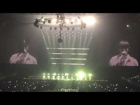 180901 WANNA ONE - LEAN ON ME Minhyun, Sungwoon, Jisung Forever and a Day (with Monitor)