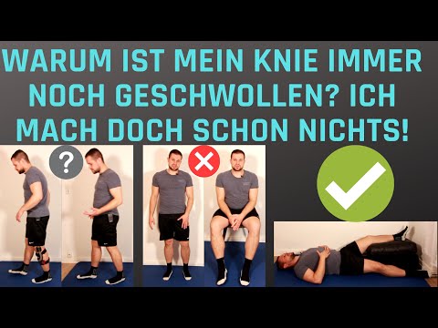 Knieschwellung nach OP - Warum Schonen nicht gleich Schonen ist