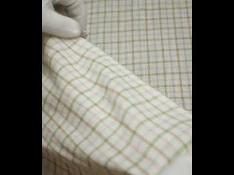 Check Multicolor Linen Cotton 130 GSM Handwoven Fabric 19 — video