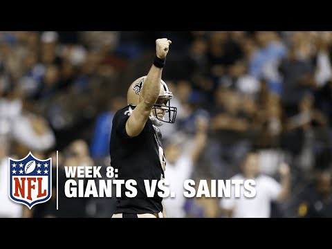 Drew Brees Ties an NFL Record with 7 Touchdown Passes! | Giants vs. Saints | NFL