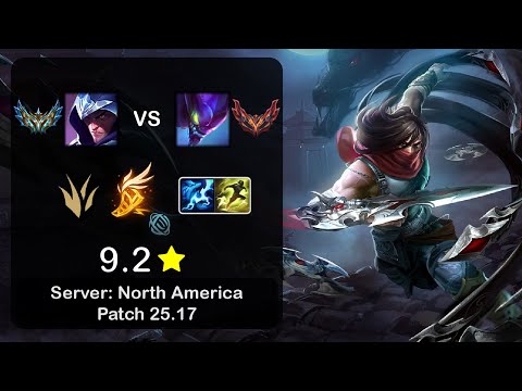 Talon Jungle vs Kha'Zix - NA Challenger - Patch 25.17